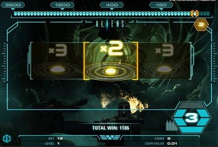 Бонусная игра в Aliens